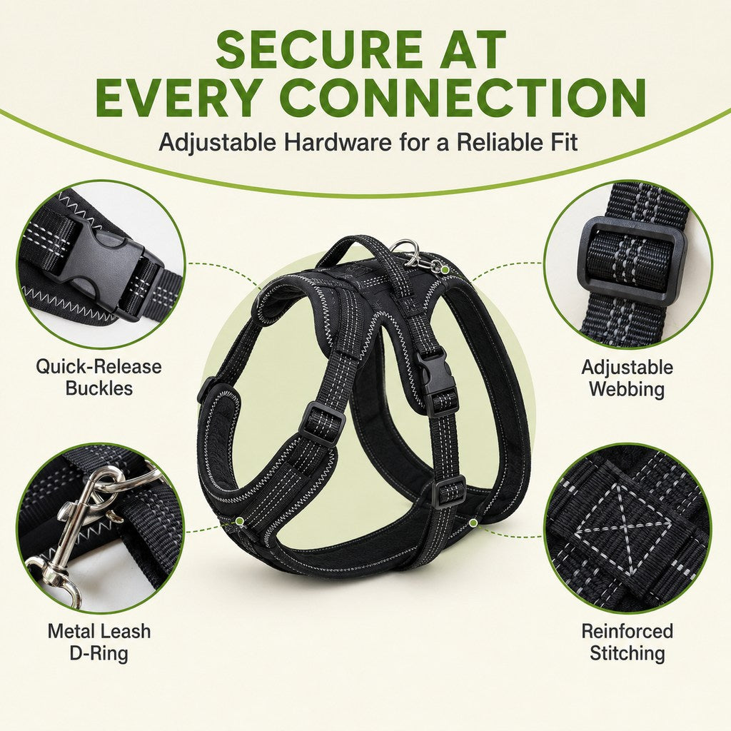Dual Rear Leg Dog Brace with Harness for Weak Hind Legs