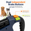 Dual Dog Leash, 360° Tangle-Free Retractable with LED
