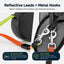 Dual Dog Leash, 360° Tangle-Free Retractable with LED