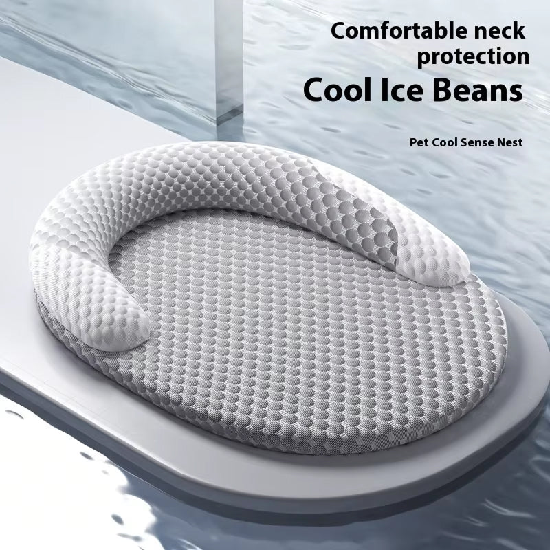 Easepuppy Dog Cooling Mat - Cooling Fibre, Neck Pillow