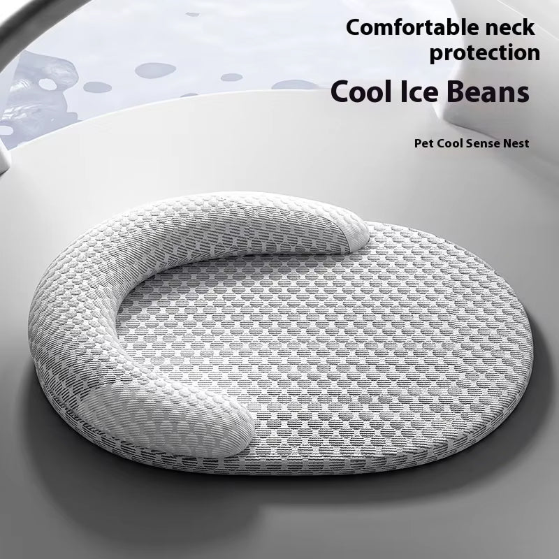 Easepuppy Dog Cooling Mat - Cooling Fibre, Neck Pillow