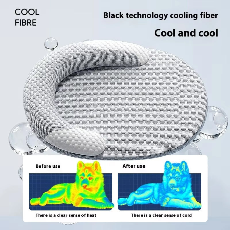 Easepuppy Dog Cooling Mat - Cooling Fibre, Neck Pillow