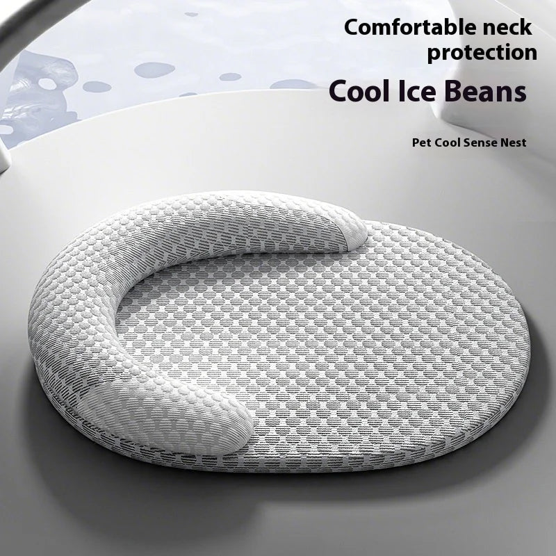 Easepuppy Dog Cooling Mat - Cooling Fibre, Neck Pillow