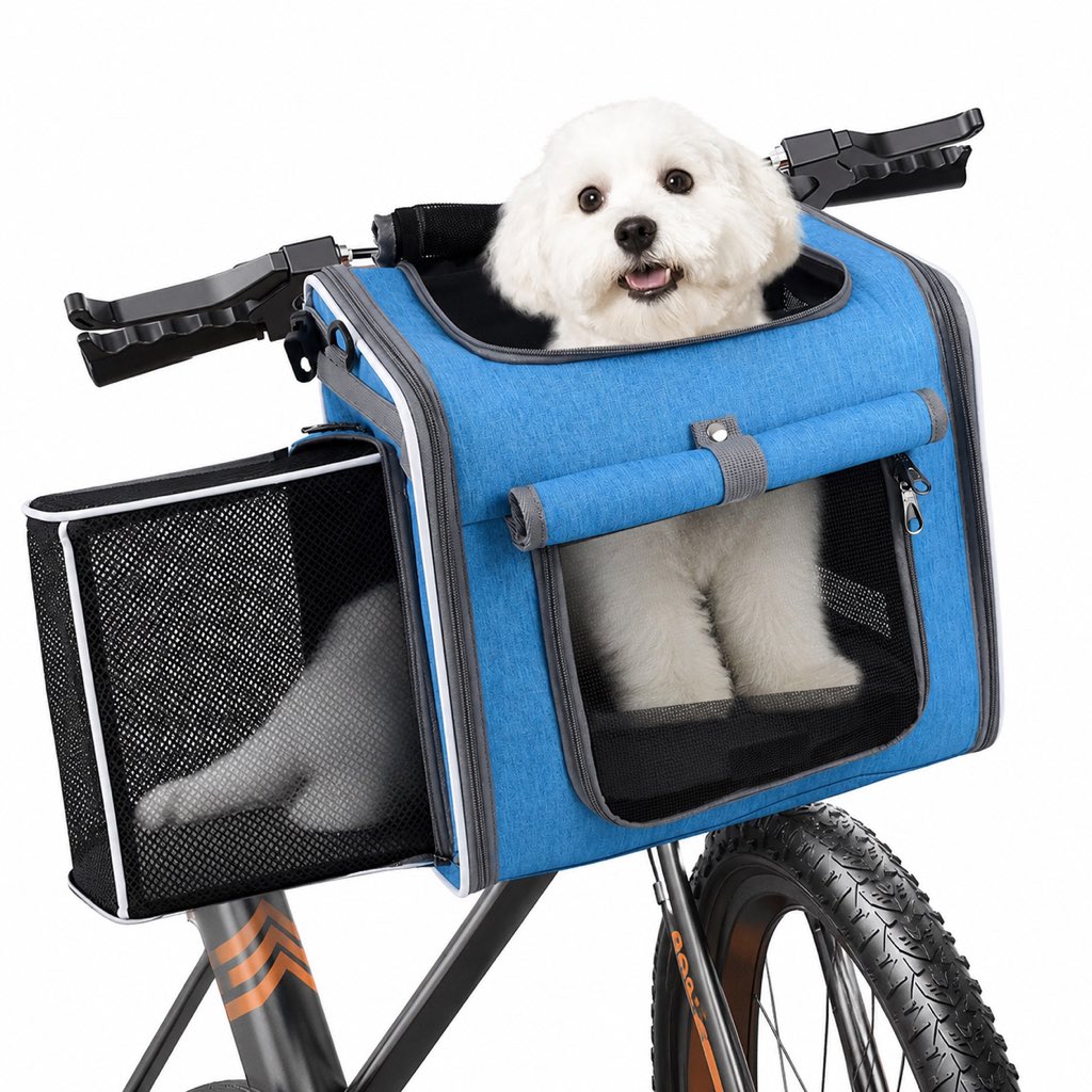 4-in-1 Expandable Bike Pet Carrier Backpack