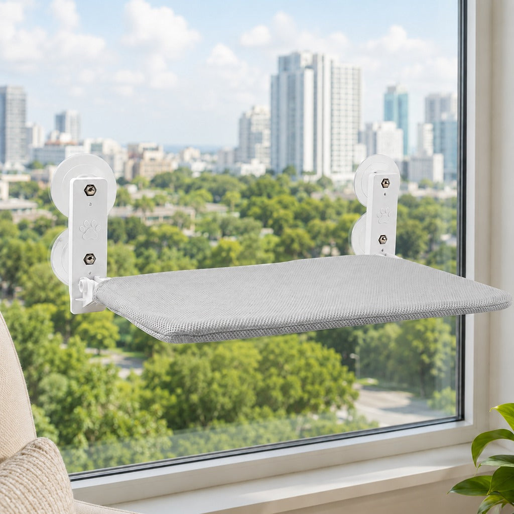 Foldable Cat Window Hammock with Suction Cup Mount