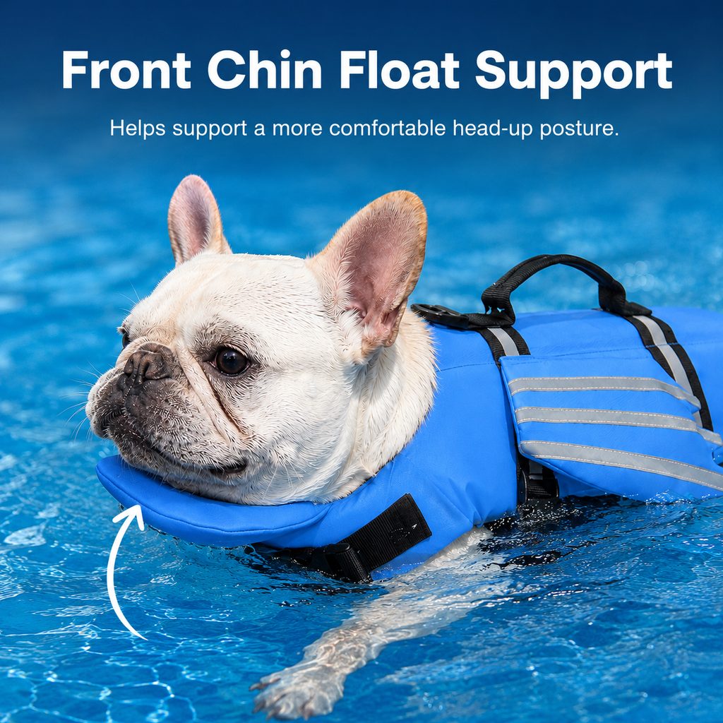 FloatGuard Dog Life Jacket with Chin Float