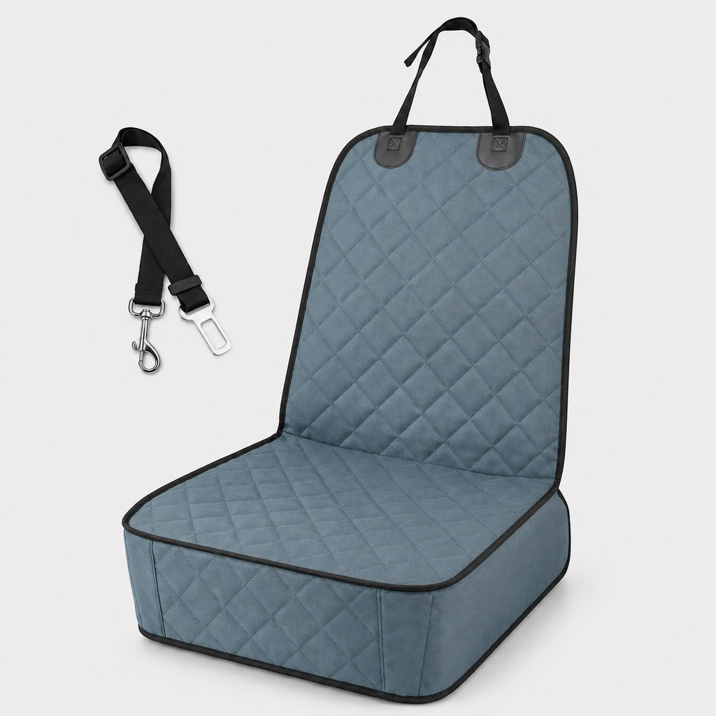 Front Seat Pet Car Seat Cover with Seat Belt Tether