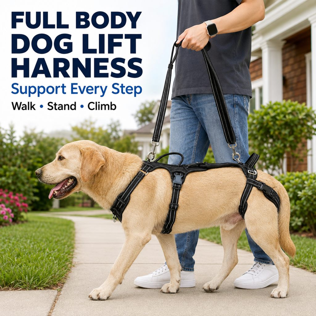 Full Body Dog Lift Harness for Stairs and Car