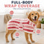 Wearable Microfiber Dog Drying Towel for Bath & Rain