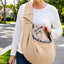 Hands-Free Pet Sling Carrier with Wide Shoulder Strap