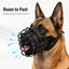 Steel Basket Dog Muzzle for Large Dogs on Walks