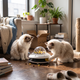 PawOrbit UFO Motion-Activated Cat Treat Dispenser Toy - White