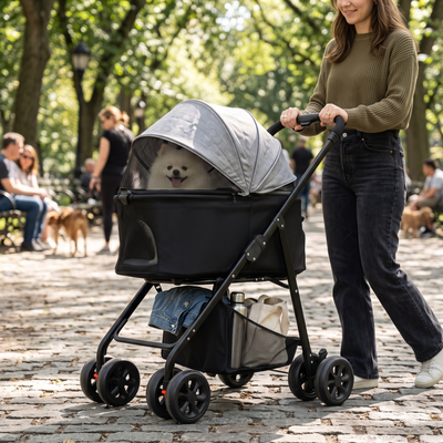 3-in-1 Dog and Cat Stroller with Car Seat and Carrier