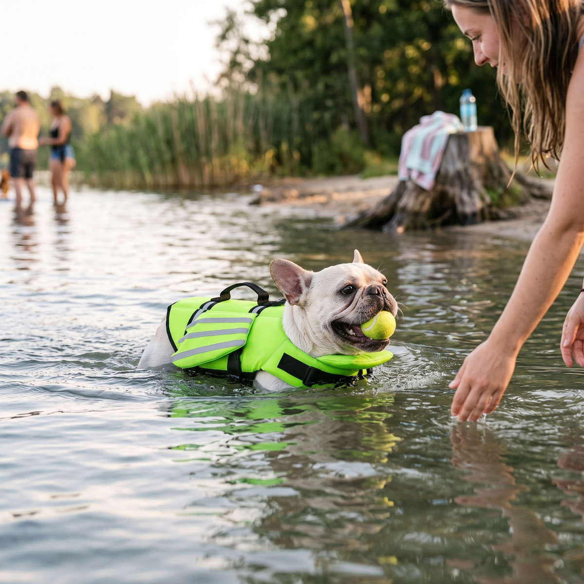 FloatGuard Dog Life Jacket - Neon Green