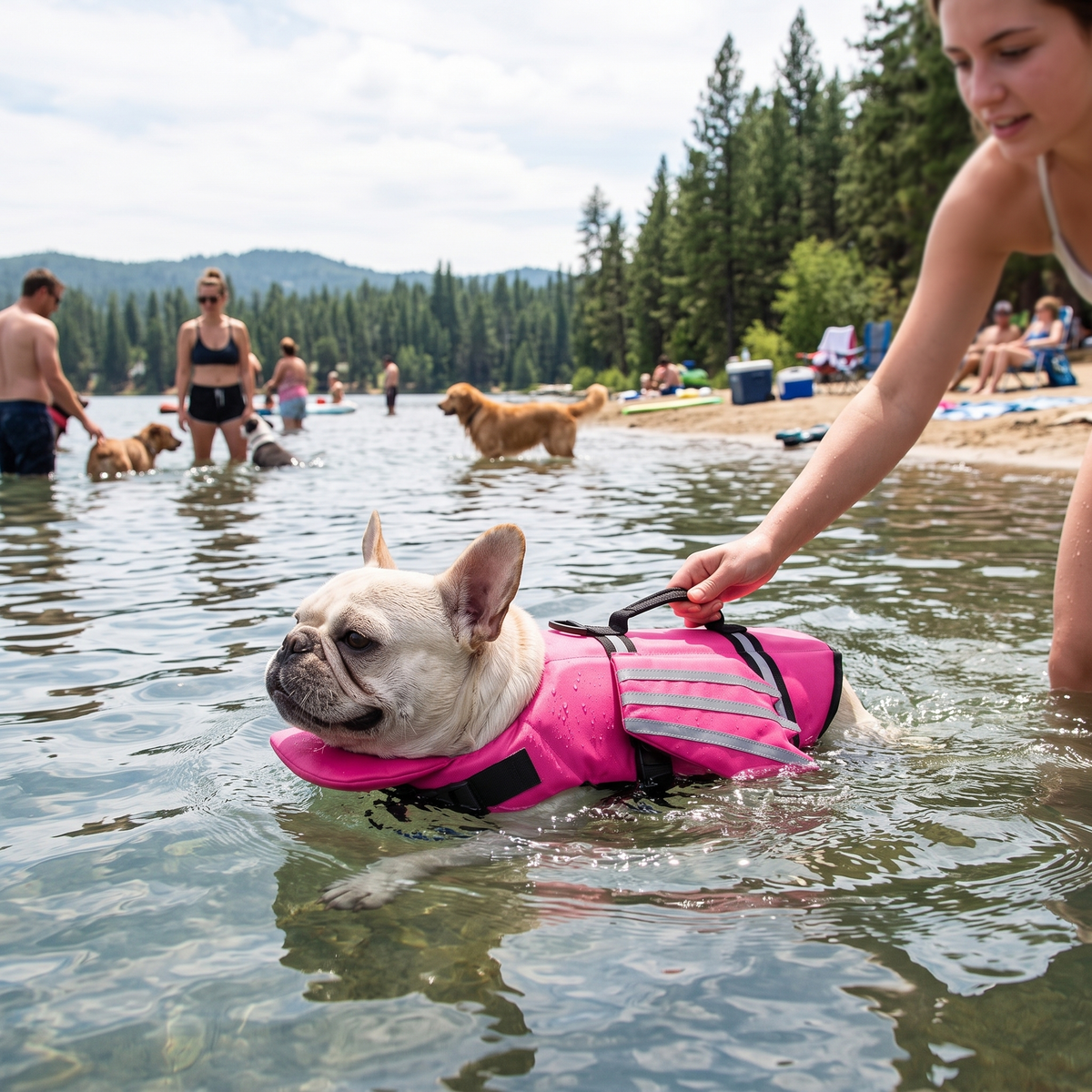 FloatGuard Dog Life Jacket - Pink