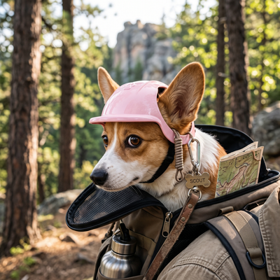 Lightweight Pet Helmet for Cats & Small Dogs on Outings - Pink
