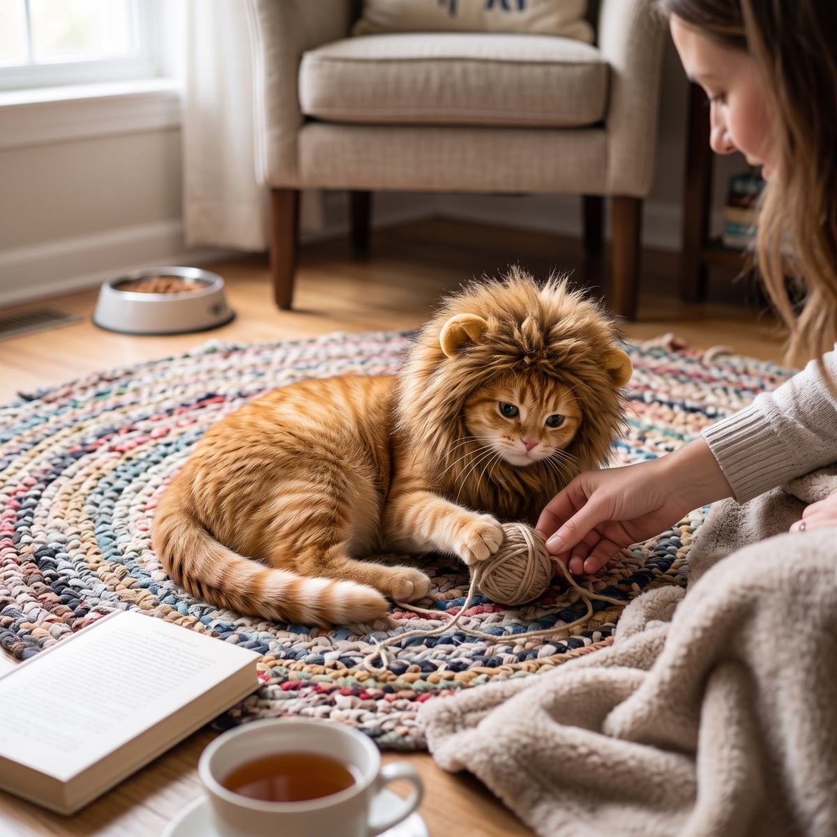 Lion Mane Costume Headpiece for Cats & Small Dogs