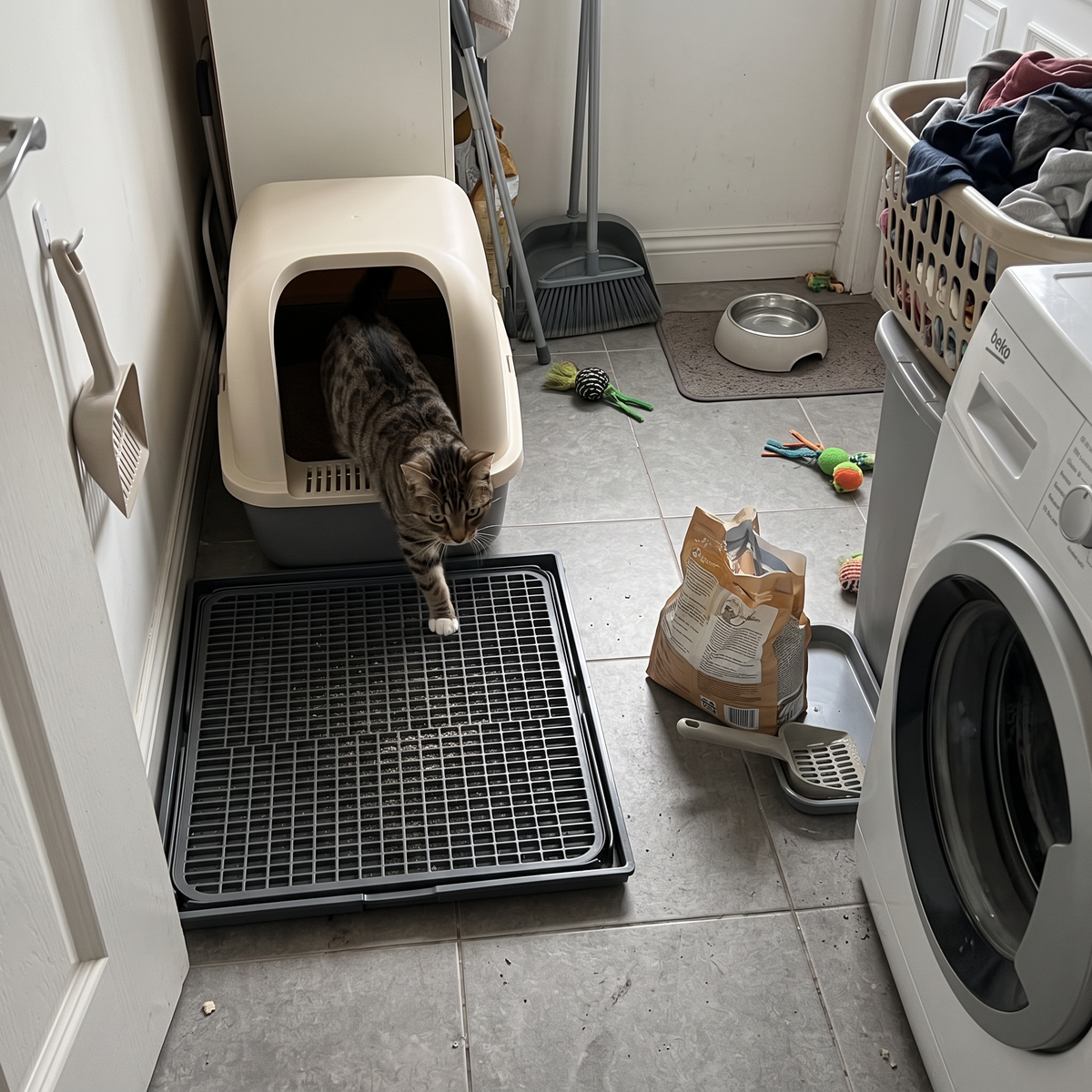 Modular Cat Litter Mat – Dark Gray