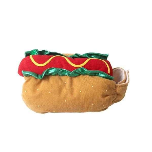Hot Dog Halloween Costume with Mustard & Bun
