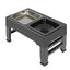 Adjustable Elevated Pet Feeder with Stainless Steel Bowls