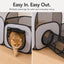 Indoor Cat Playpen with Tunnel & Resting Tent
