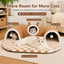 3-in-1 Multi-Cat Tunnel Bed and Play Mat for Indoor Cats