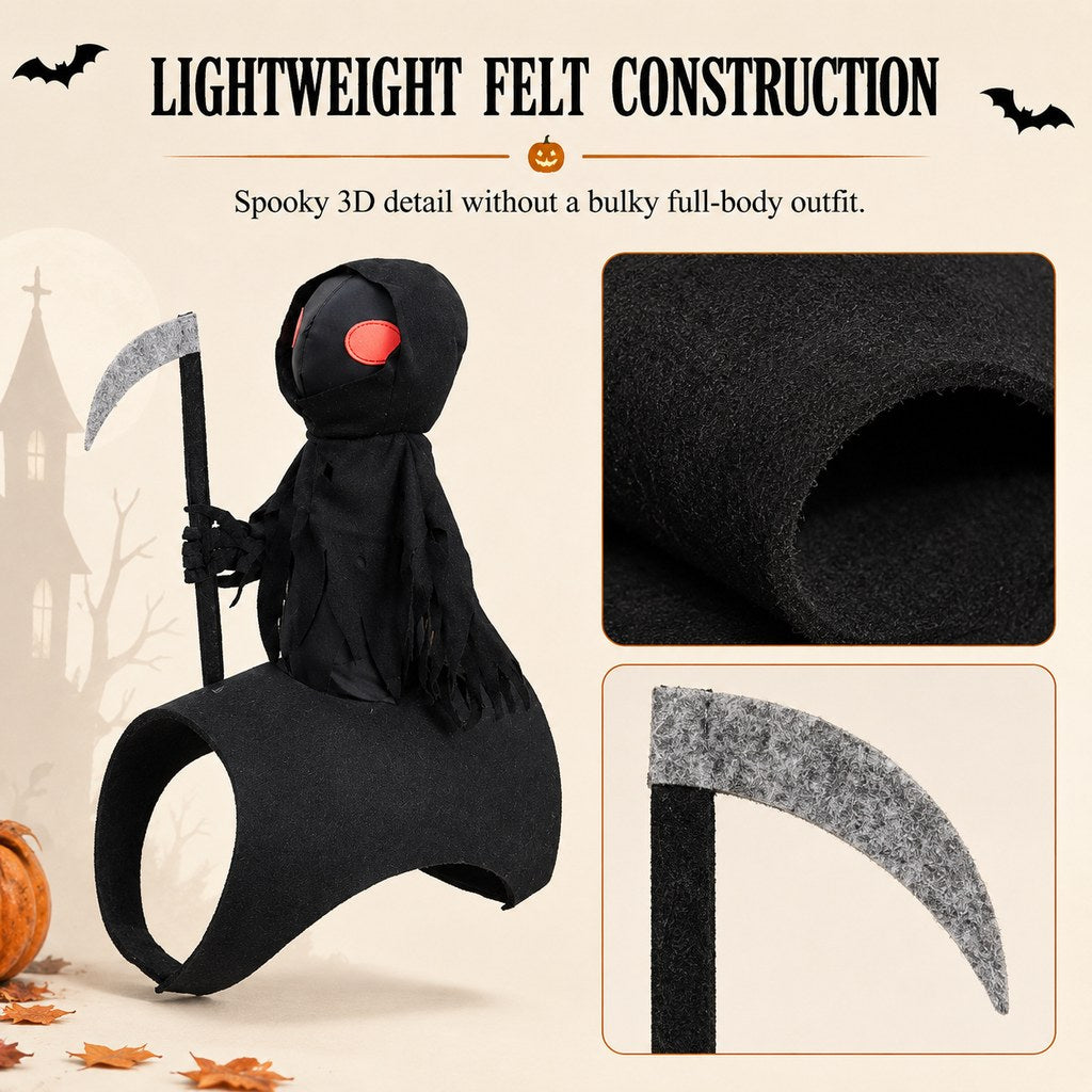 Grim Reaper Rider Pet Costume for Halloween