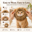 Lion Mane Costume Headpiece for Cats & Small Dogs