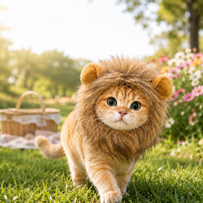 Lion Mane Costume Headpiece for Cats & Small Dogs