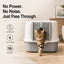 Cat Litter Box Self-Grooming Brush Door 2-Piece Set