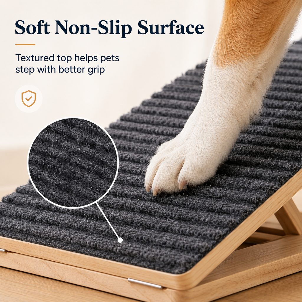 Foldable Wooden Dog Stairs for Small Dogs