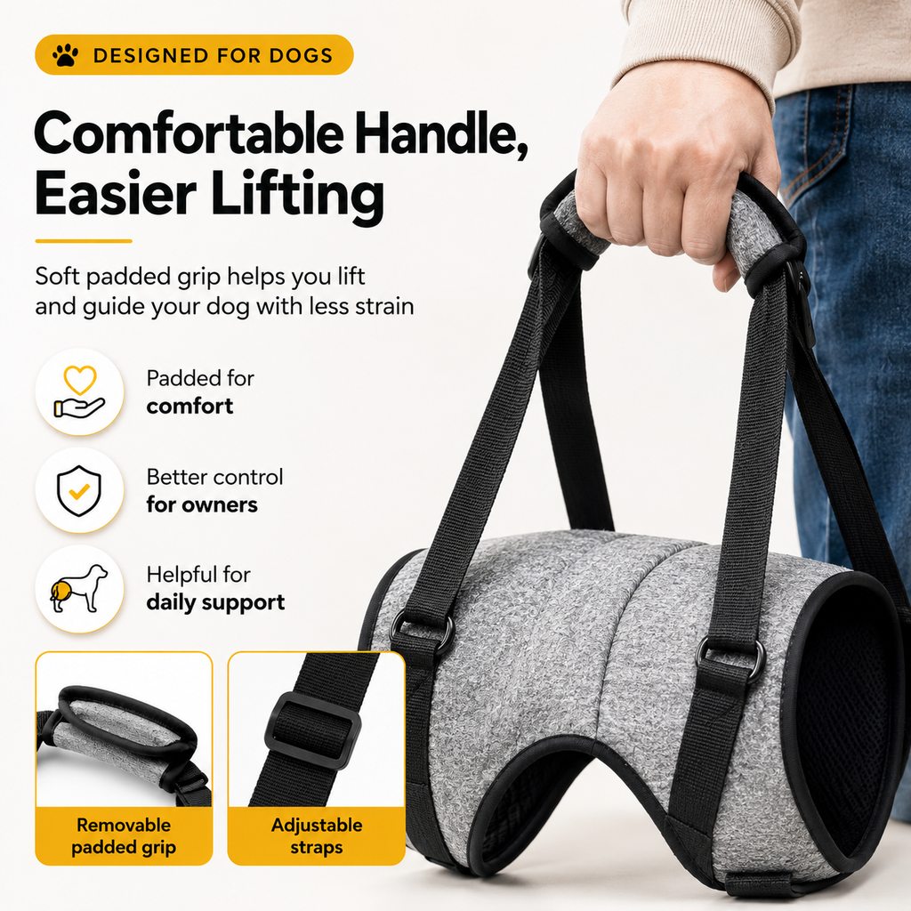 Rear Support Dog Sling Harness for Stairs & Car Rides