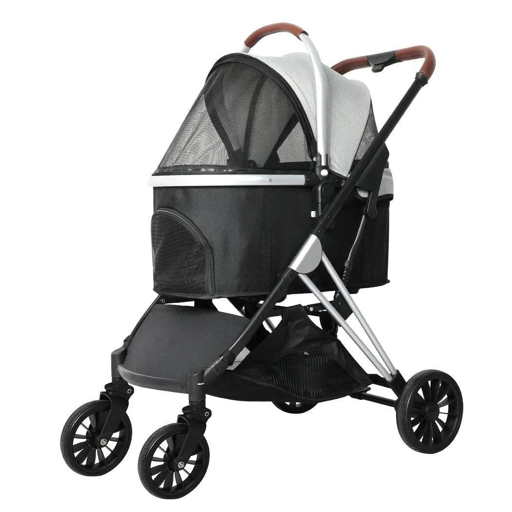 Deluxe 3-in-1 Pet Stroller with Aluminium Frame