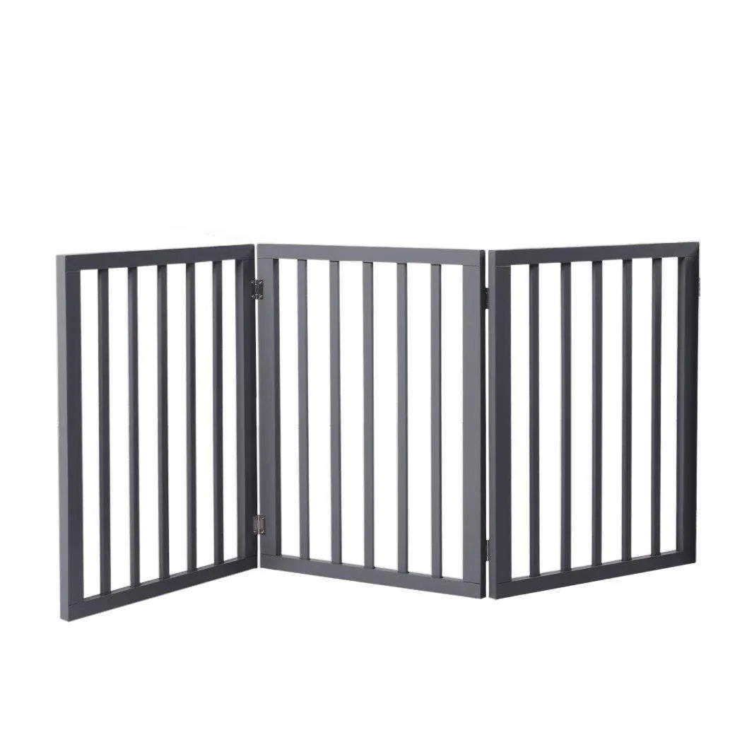 Freestanding Wooden Puppy Gate