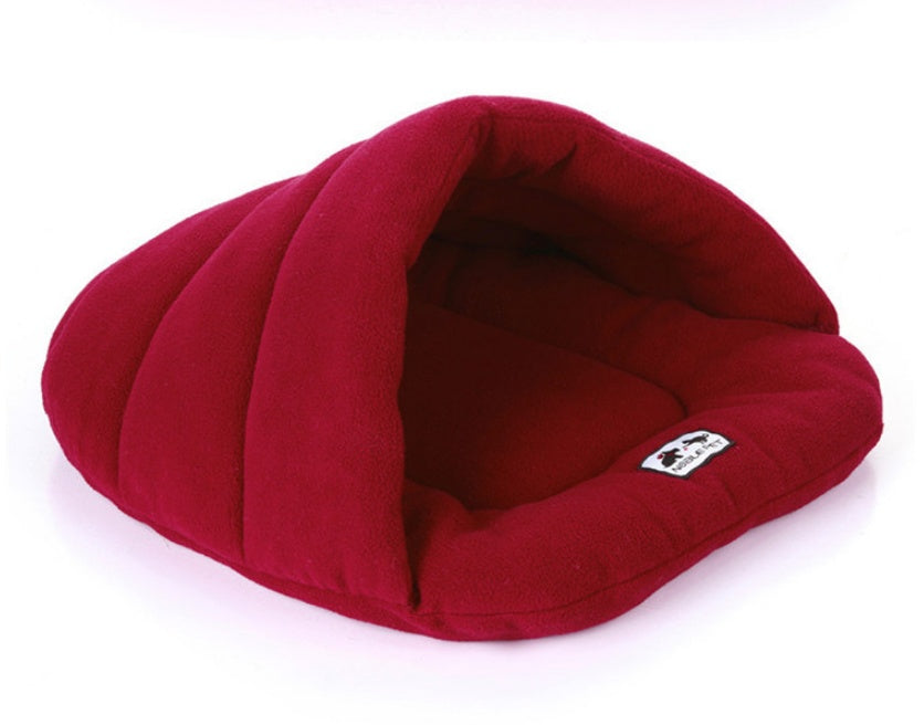 Fleece Cave Sleeping Bag Pet Bed for Burrowers