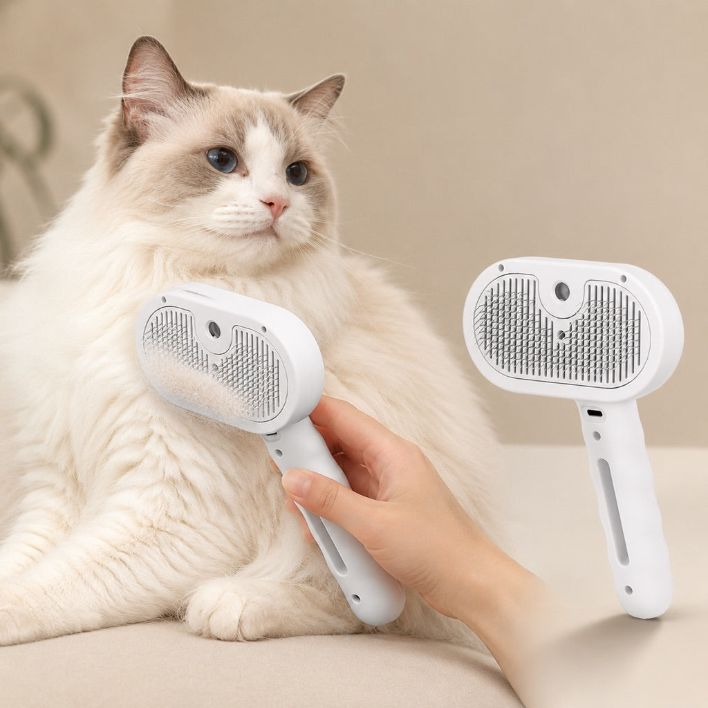 Pet Spray Grooming Brush for Cats and Dogs