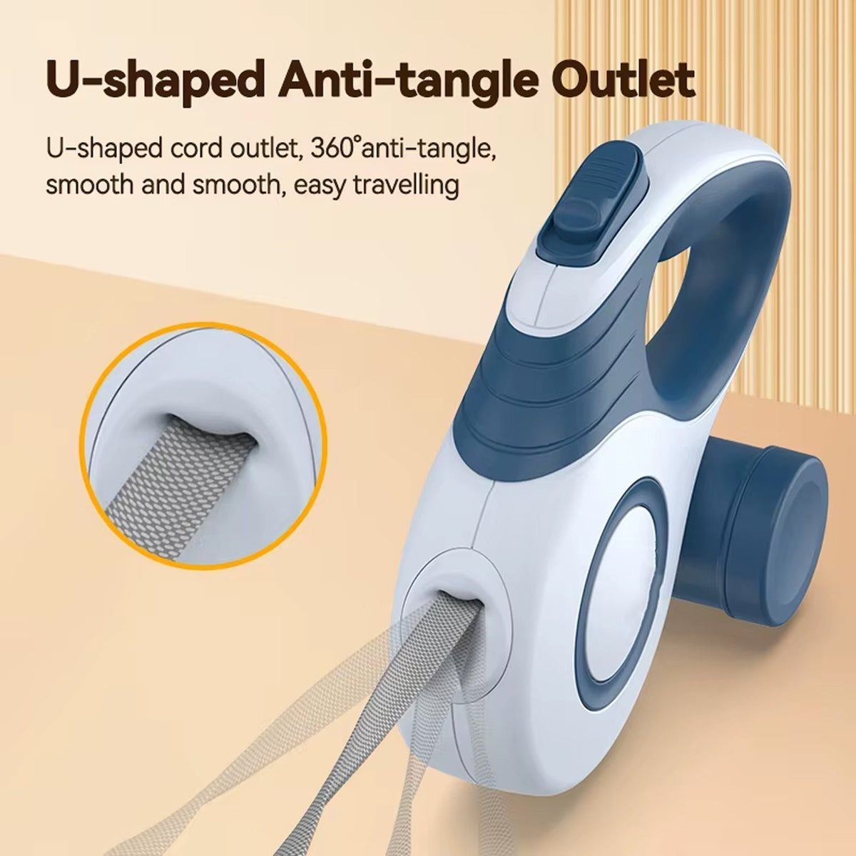 Retractable Dog Leash - 360° Anti-Tangle