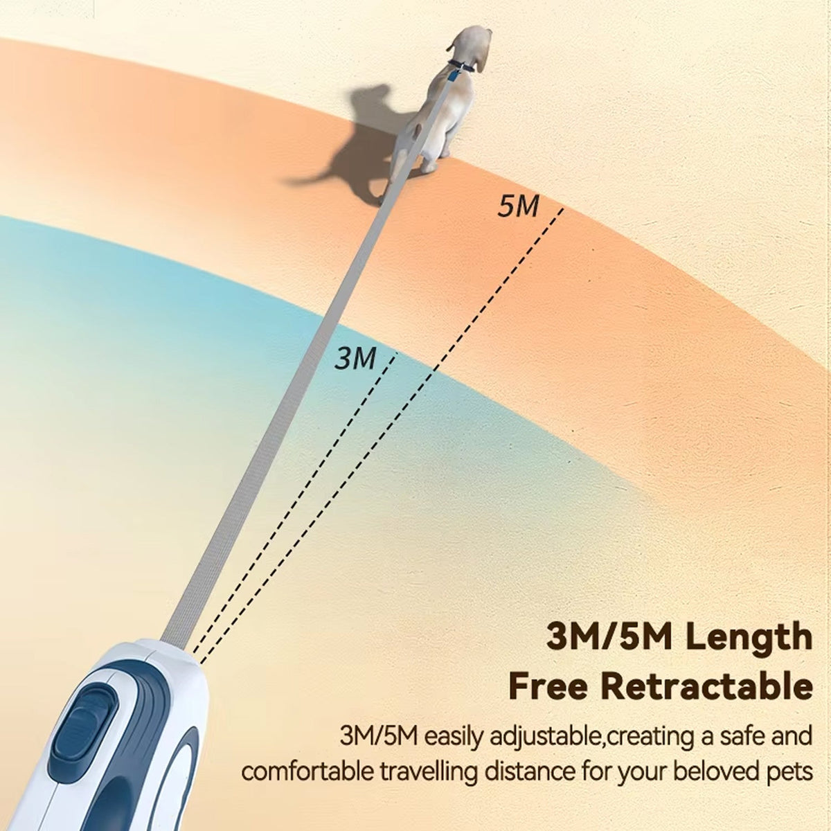 Retractable Dog Leash - 360° Anti-Tangle