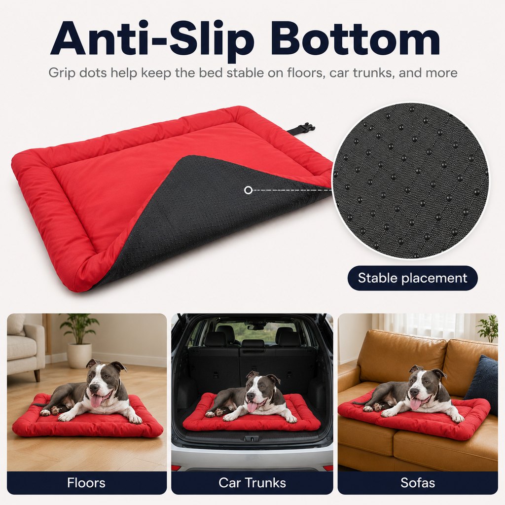 Portable Outdoor Dog Bed - Roll-Up Camping Travel Mat