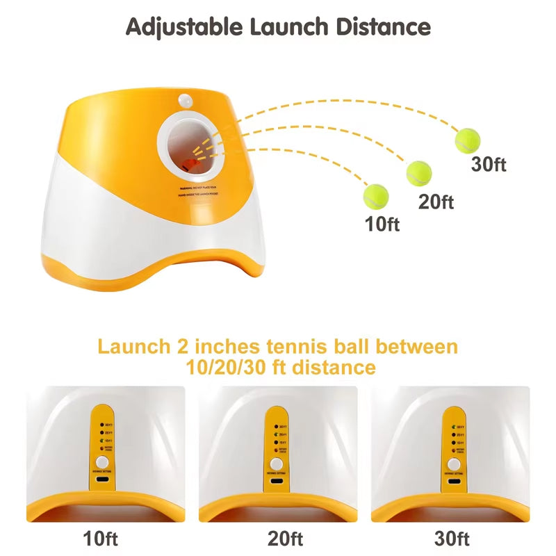 PuppiLob Automatic Dog Ball Launcher - Hands-Free Fetch