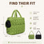 Quilted Pet Carrier Tote for Cats & Small Dogs