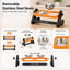 Adjustable Elevated Stainless Steel Bowls for Cats and Dogs