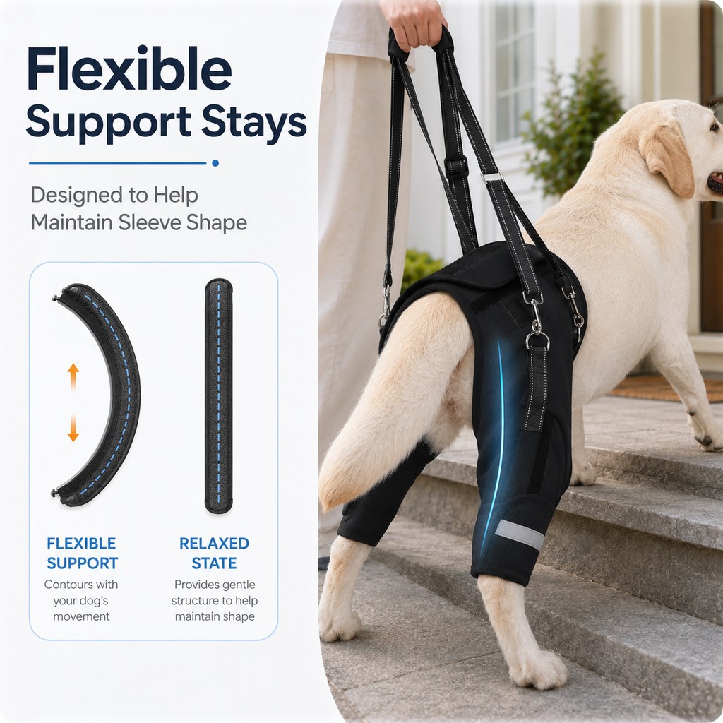 Rear Support Dog Harness for Stairs, Car Entry & Walks