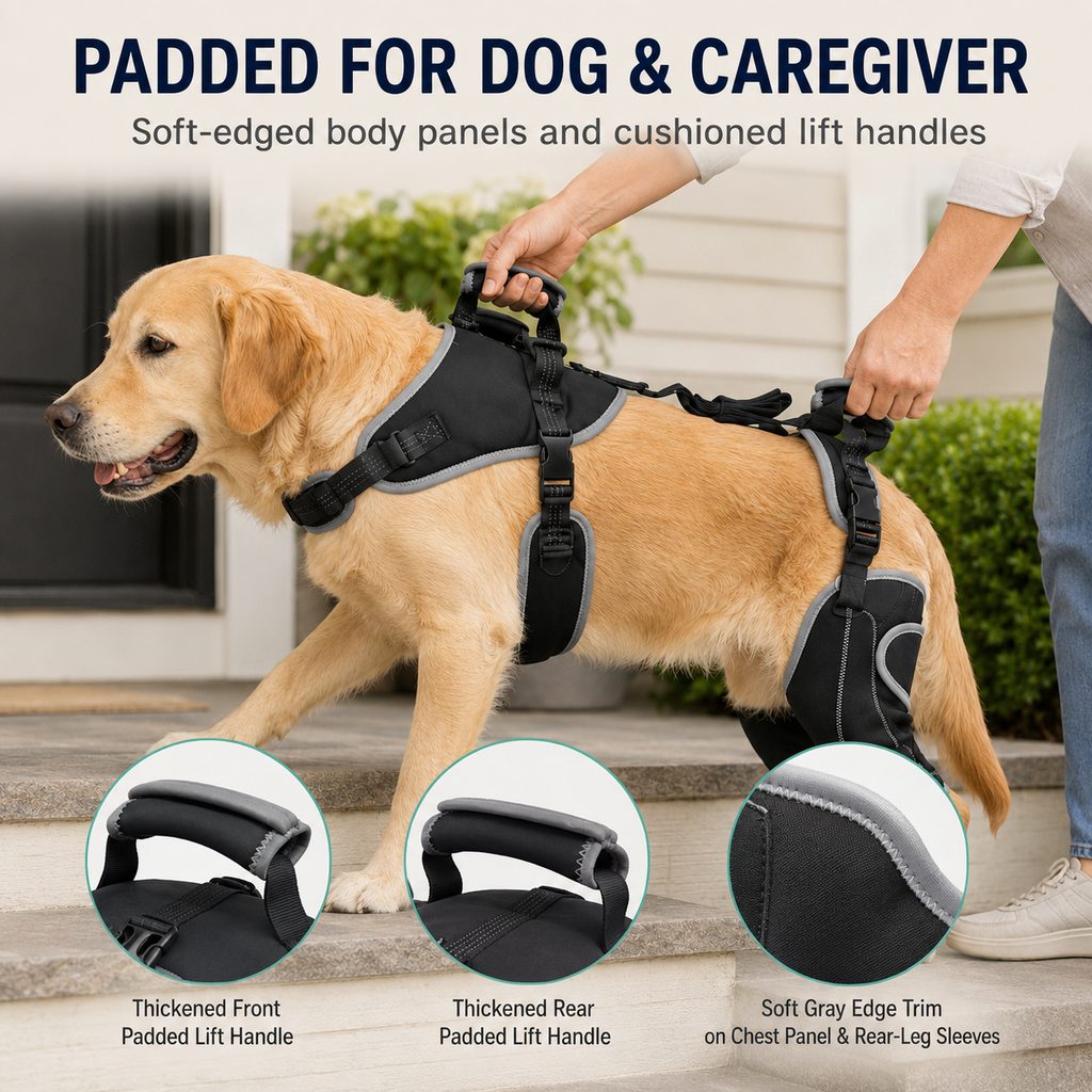 Full-Body Dog Lift Harness with Dual Rear-Leg Sleeves