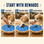 Rotating Dog Nail Scratch Board with Treat Puzzle