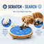 Rotating Dog Nail Scratch Board with Treat Puzzle