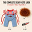 Scary Doll Dog Halloween Costume with Wig & Toy Knife
