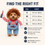 Scary Doll Dog Halloween Costume with Wig & Toy Knife