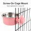 Crate-Mounted Stainless Steel Pet Bowl for Kennels