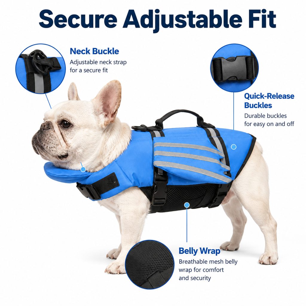 FloatGuard Dog Life Jacket with Chin Float